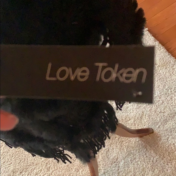 Black 100% rabbit fur black vest - Picture 5 of 6